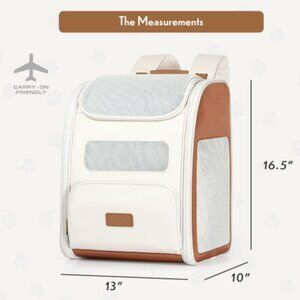 Dog / Cat / Pet Backpack Carrier – Traveler’s Choice Argo Tan